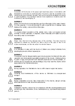 Preview for 7 page of Kronoterm WP4 LF-502 Instructions For Use And Installation