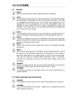 Preview for 6 page of Kronoterm WPG-07-1 HT Manual For Installation, Use And Maintenance