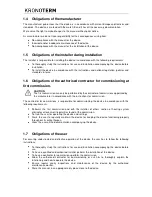 Preview for 9 page of Kronoterm WPG-07-1 HT Manual For Installation, Use And Maintenance