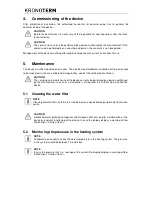 Preview for 44 page of Kronoterm WPG-07-1 HT Manual For Installation, Use And Maintenance