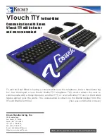 Krown Communication Keyboard for Deaf-Blind VTouch TTY Brochure предпросмотр