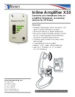 Preview for 1 page of Krown Inline Amplifier X35 Datasheet