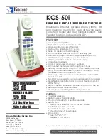 Предварительный просмотр 1 страницы Krown KCS-50i Datasheet