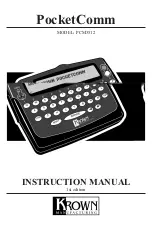 Preview for 1 page of Krown PocketComm PCM3512 Instruction Manual