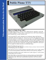 Krown Public Phone TDD Brochure preview