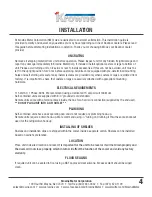 Предварительный просмотр 4 страницы Krowne BR48L series Installation And Operation Instruction Manual