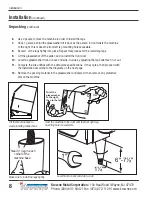 Предварительный просмотр 8 страницы Krowne GWR-24 Installation And Operation Instruction Manual