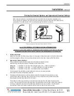 Предварительный просмотр 11 страницы Krowne GWR-24 Installation And Operation Instruction Manual