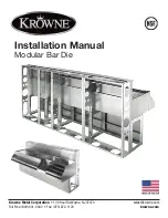 Preview for 1 page of Krowne Modular Bar Die Installation Manual