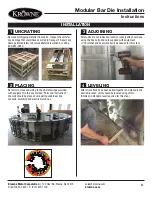 Preview for 4 page of Krowne Modular Bar Die Installation Manual