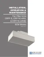 Preview for 1 page of KRUEGER CRFF-E Installation Operation & Maintenance