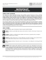 Предварительный просмотр 4 страницы KRUEGER KAH Operation & Maintenance Manual