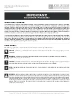 Preview for 4 page of KRUEGER KAH Operation & Maintenance Manual