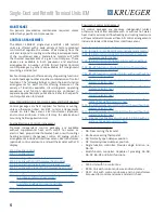 Предварительный просмотр 4 страницы KRUEGER LMHS Installation, Operation & Maintenance Manual