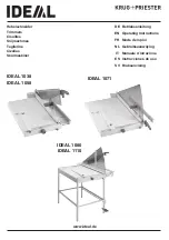 Krug & Priester IDEAL 1038 Operating Instructions Manual preview