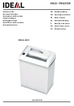 KRUG+PRIESTER IDEAL 2220 Operating Instructions Manual preview