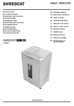 KRUG+PRIESTER IDEAL SHREDCAT 8285 CC Operating Instructions Manual preview