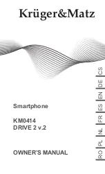 Предварительный просмотр 1 страницы Krüger & Matz DRIVE 2 v2 Owner'S Manual