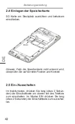 Предварительный просмотр 42 страницы Krüger & Matz DRIVE 2 v2 Owner'S Manual