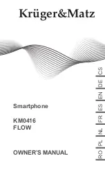 Krüger & Matz FLOW KM0416 Owner'S Manual preview