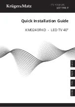 Preview for 1 page of Krüger & Matz KM0240FHD Quick Installation Manual