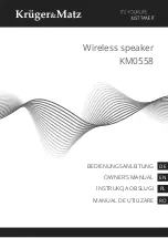 Предварительный просмотр 1 страницы Krüger & Matz KM0558 Owner'S Manual