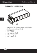 Предварительный просмотр 10 страницы Krüger & Matz KM0901 Owner'S Manual