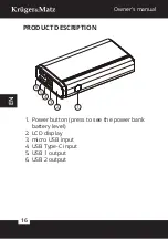 Предварительный просмотр 16 страницы Krüger & Matz KM0901 Owner'S Manual