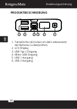 Предварительный просмотр 10 страницы Krüger & Matz KM0905 Owner'S Manual