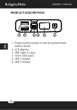 Предварительный просмотр 16 страницы Krüger & Matz KM0905 Owner'S Manual