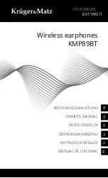 Krüger & Matz KMP89BT Owner'S Manual preview