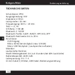 Preview for 16 page of Krüger & Matz Soul 2 KM0521S Owner'S Manual