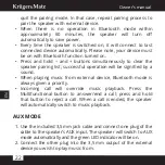 Preview for 22 page of Krüger & Matz Soul 2 KM0521S Owner'S Manual