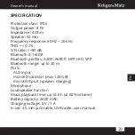 Preview for 29 page of Krüger & Matz Soul 2 KM0521S Owner'S Manual