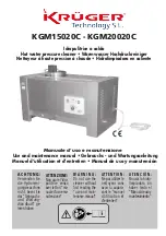 Krüger Technology KGM15020C Use And Maintenance Manual предпросмотр