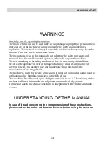 Preview for 33 page of Kruger KB650 ET Use And Maintenance Manual