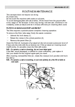 Preview for 47 page of Kruger KB650 ET Use And Maintenance Manual