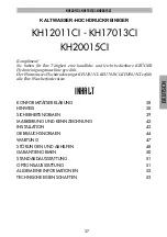 Preview for 37 page of Kruger KH12011CI Use And Maintenance Manual