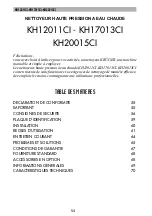 Preview for 54 page of Kruger KH12011CI Use And Maintenance Manual