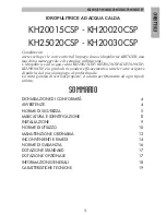 Preview for 3 page of Kruger KH20015CSP Use And Maintenance Manual