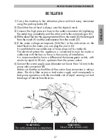 Preview for 27 page of Kruger KH20015CSP Use And Maintenance Manual