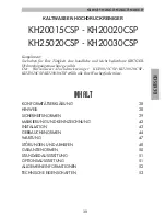 Preview for 39 page of Kruger KH20015CSP Use And Maintenance Manual