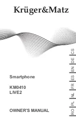 Kruger&Matz KM0410 LIVE2 Owner'S Manual preview