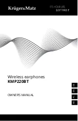 Предварительный просмотр 1 страницы Kruger&Matz KMP220BT Owner'S Manual