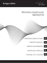 Kruger&Matz KMP60TW Owner'S Manual preview