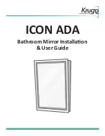 Krugg ICON ADA Installation & User Manual preview