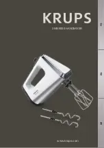 Krups 3MIX9000 Series Manual предпросмотр