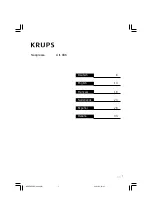 Preview for 7 page of Krups 896 Manual