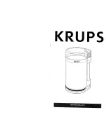 Krups Chrome Touch GX 4100 Instructions preview