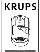 Krups Espremio 01 FNP1 Instructions For Use Manual preview